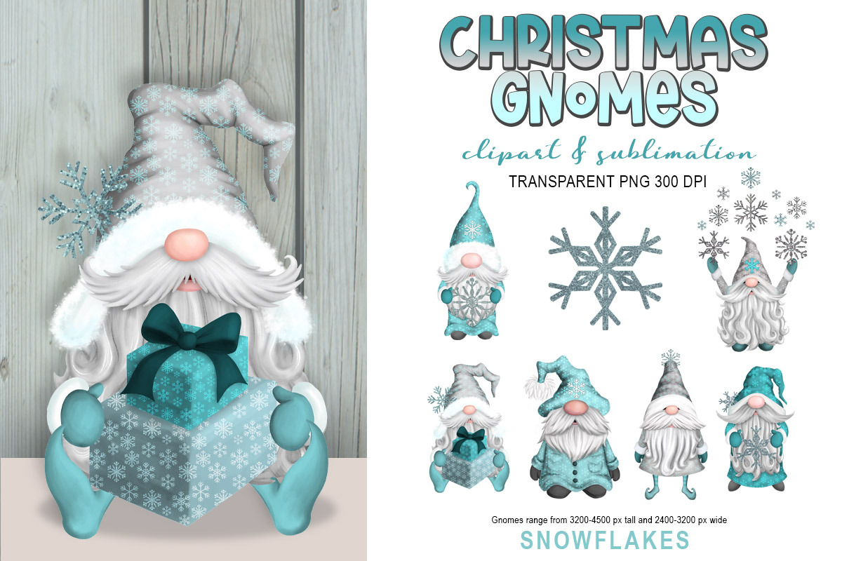 Christmas Gnomes Holiday Clipart, an Illustration by SLS Lines (Photo 6 of 7)