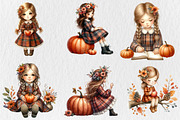 Fall Gnome Clipart Bundle, a Seasonal Illustration by Rose Art (Thumbnail 3 of 3)