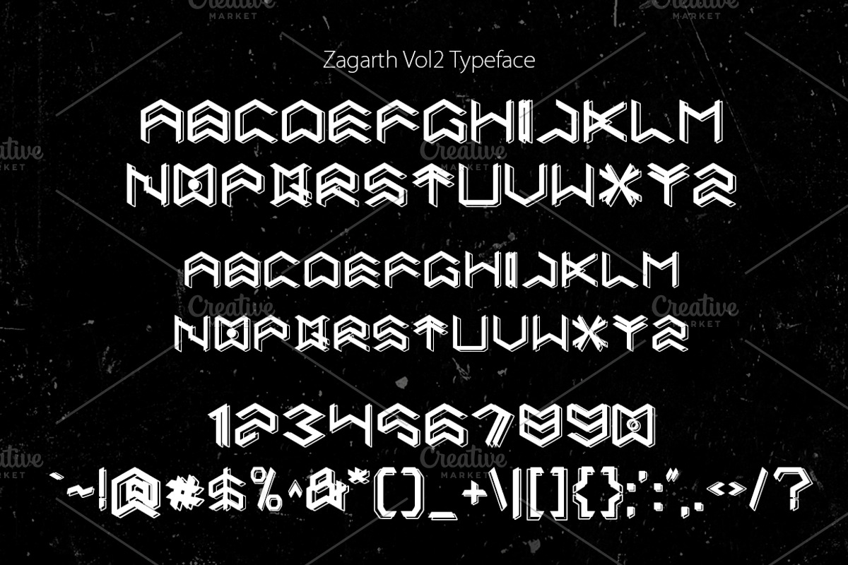 Zagarath Vol2 Typeface preview 2