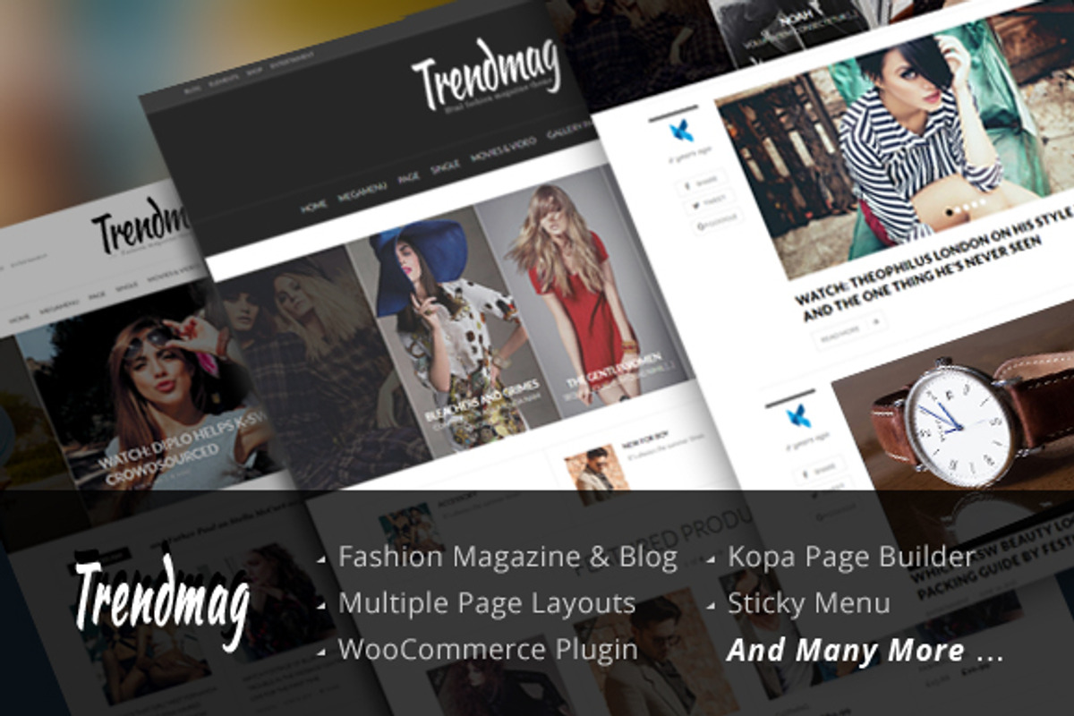 Trend Mag Modern Magazine WordPress, a WordPress Template by kopasoft (Photo 2 of 2)