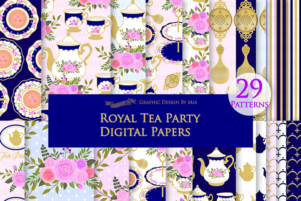 Tea, Tea Party, Afternoon Tea, a Food Illustration by Mia's Graphic Design (Photo 6 of 9)
