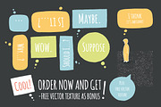 Speech bubble pack., an Object Graphic by Vitek Graphic (Thumbnail 5 of 5)