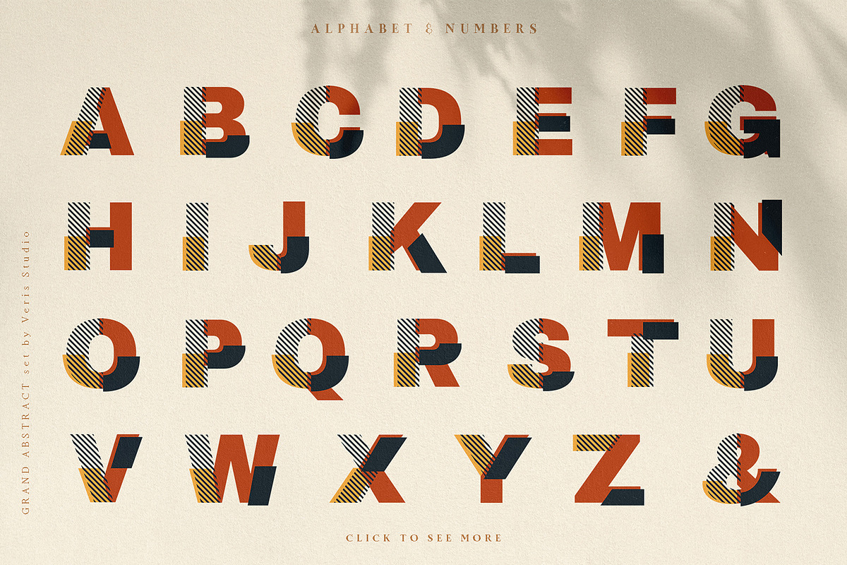 Abstract Modern Geometric Alphabet, a Decorative Illustration by Veris Studio (Photo 6 of 14)