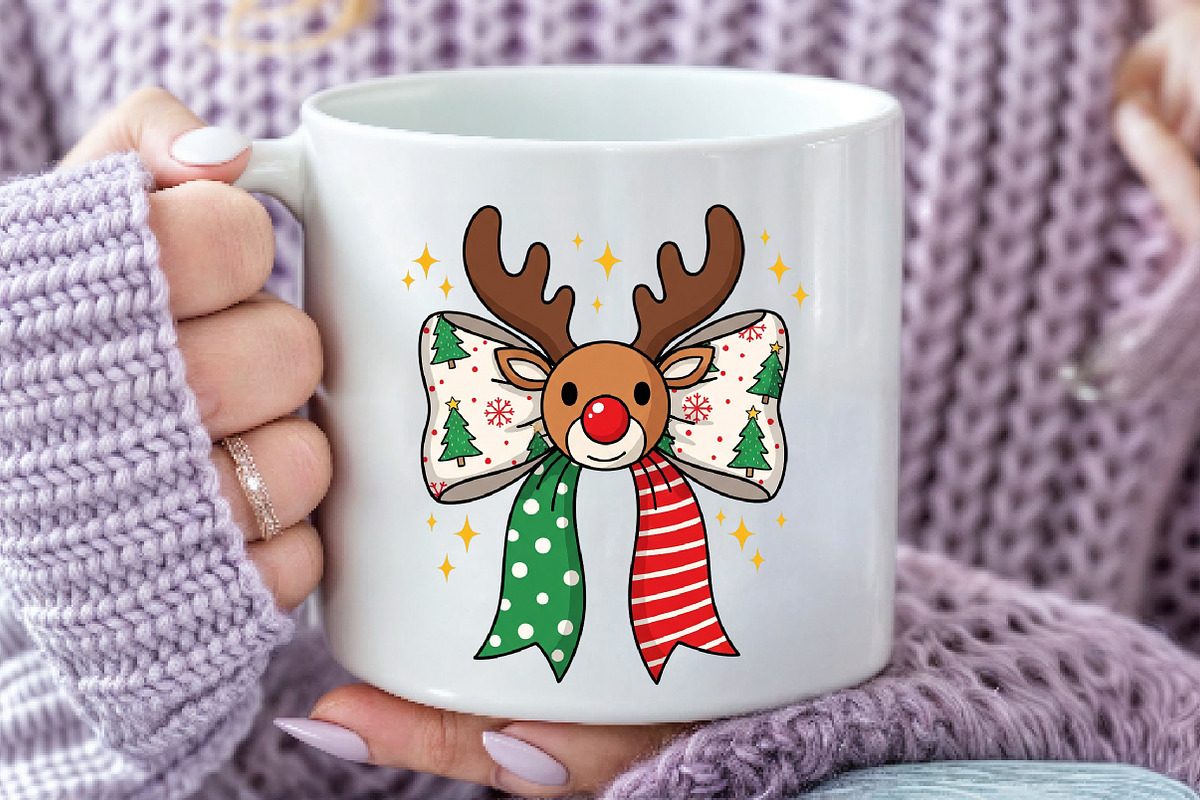 Christmas Reindeer Coquette Bow Png, an Icon by Dream Creation (Photo 2 of 5)