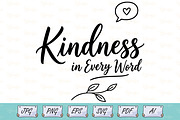 Kindness in Every Word Line Art, an Object Illustration by Ghagra (Thumbnail 1 of 7)