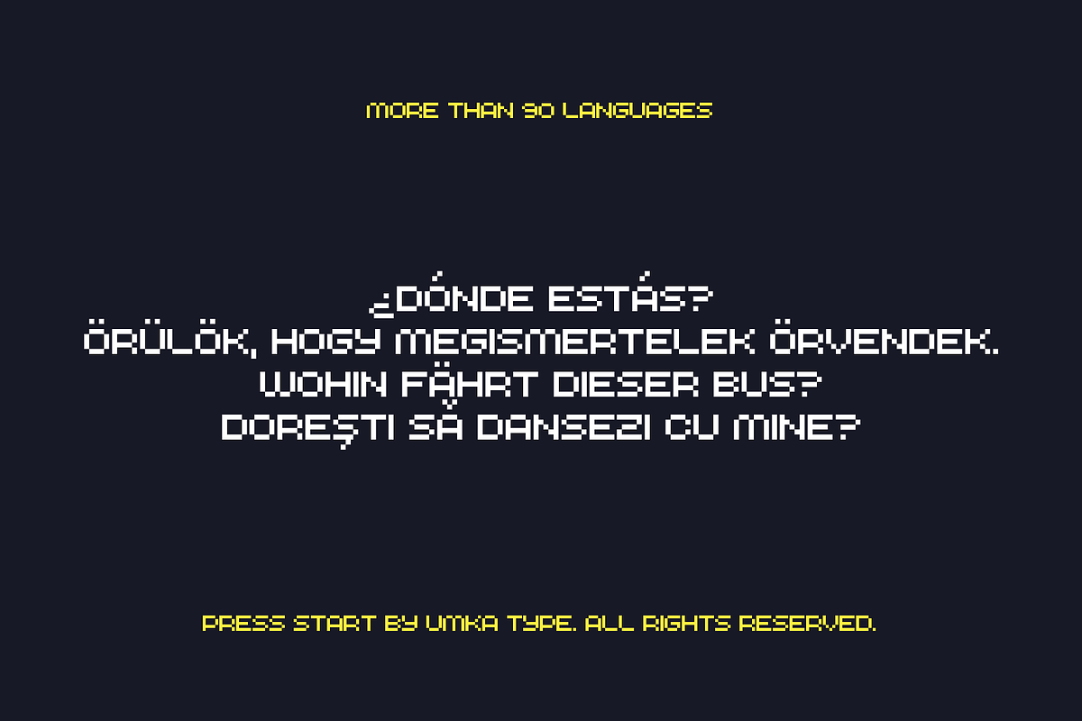 PressStart Pixel Game Font, a Sans Serif Font by alpercakici (Photo 9 of 13)