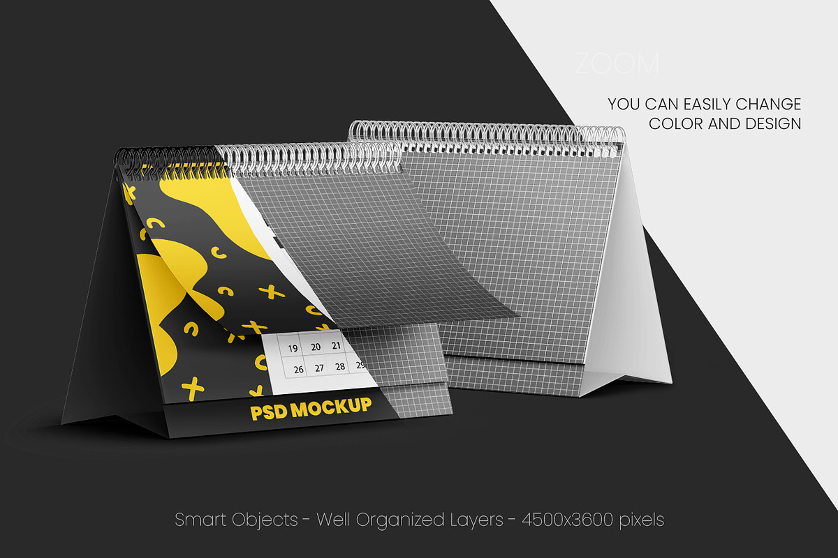 6 Desk Calendar Mockups, a Print Template by Graphic Bird (Photo 2 of 10)