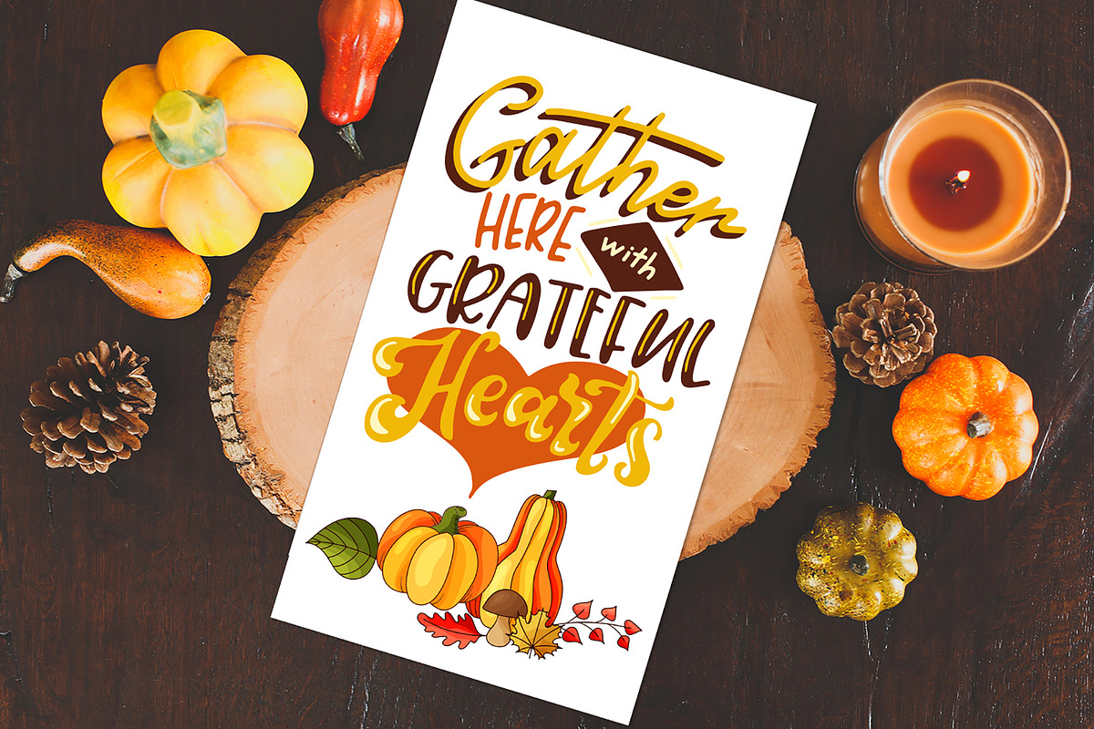 Thanksgiving holiday overlay+clipart, an Illustration by Astarte_design (Photo 7 of 13)