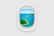 Airplane windows, vacation journey, an Object Illustration by odpium (Thumbnail 2 of 4)