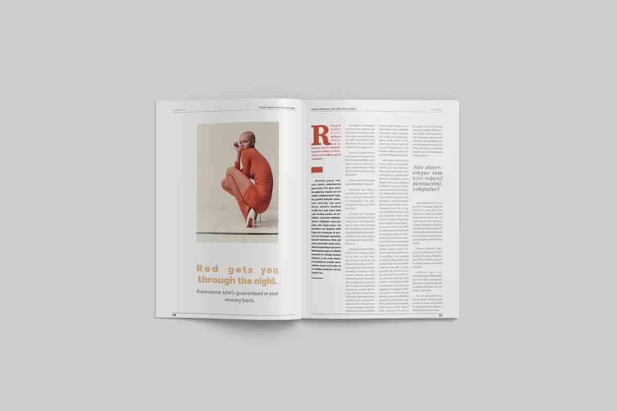 Modern Fashion Magazine Layout, a Magazine Template by Swayang (Photo 14 of 23)
