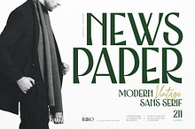 Newspaper Modern Vintage Sans Serif