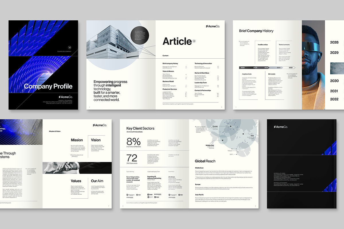 Company Profile Template, a Brochure Template by BrandPacks (Photo 2 of 6)