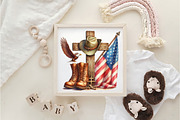 Memorial Day Cross Clipart, a Work Illustration by Dream Creation (Thumbnail 4 of 5)