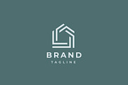 Abstract house logo design template., a Branding & Logo Template by lettett (Thumbnail 2 of 4)
