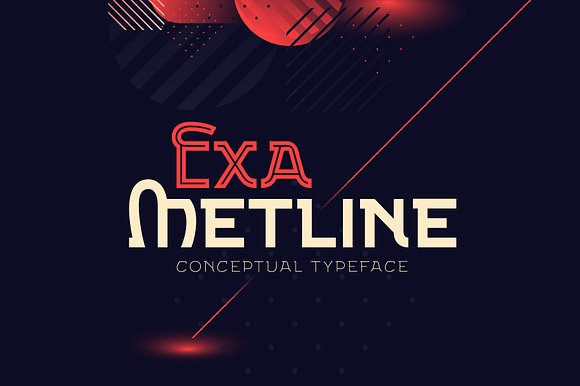 Exa Metline font preview 7