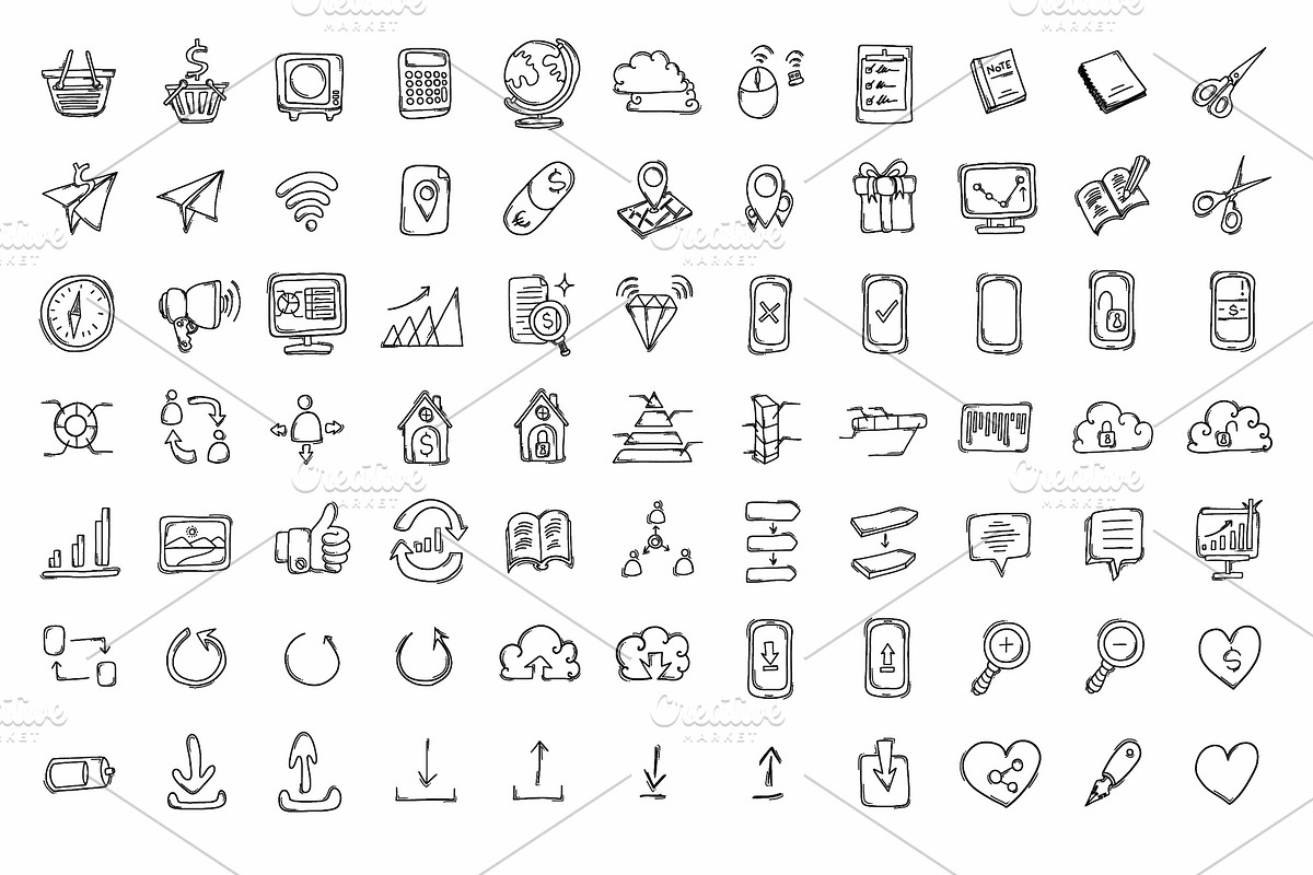 540 Business Hand Drawn doodle Icons, an Outline Icon by TKDoodle (Photo 6 of 9)