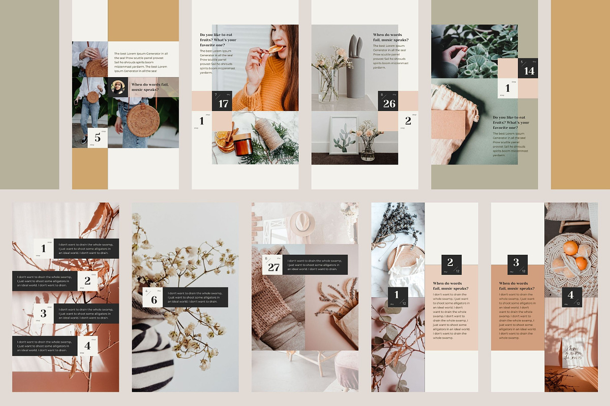Instagram Calendar Story Templates, a Social Media Template by Keikoya (Photo 9 of 16)