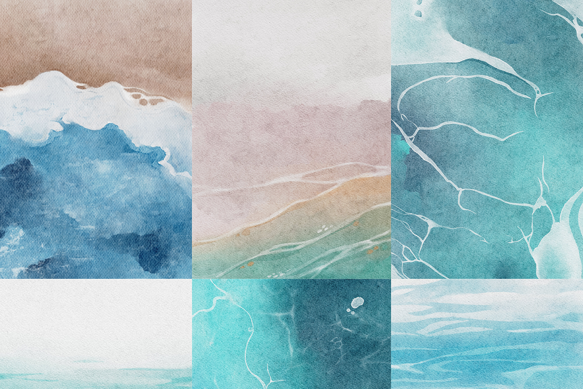 BUNDLE | Watercolor Backgrounds, a Texture Illustration by ArtbyHien (Photo 5 of 15)