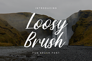 Loosy Brush – Fun Script Fonts, a Script Font by Konstantine Studio (Thumbnail 1 of 5)