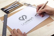 Line Heart Logo Template, a Branding & Logo Template by Kreative Graphics Shop (Thumbnail 9 of 9)