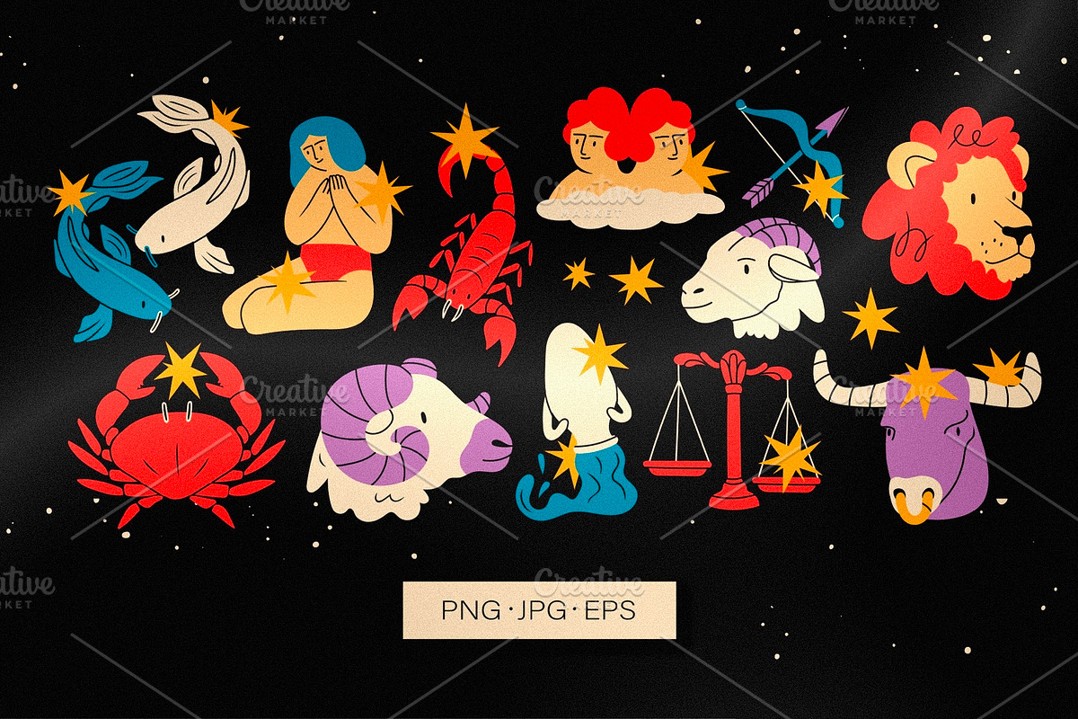 Zodiac signs, an Object Illustration by Twisted Tail (Photo 4 of 7)