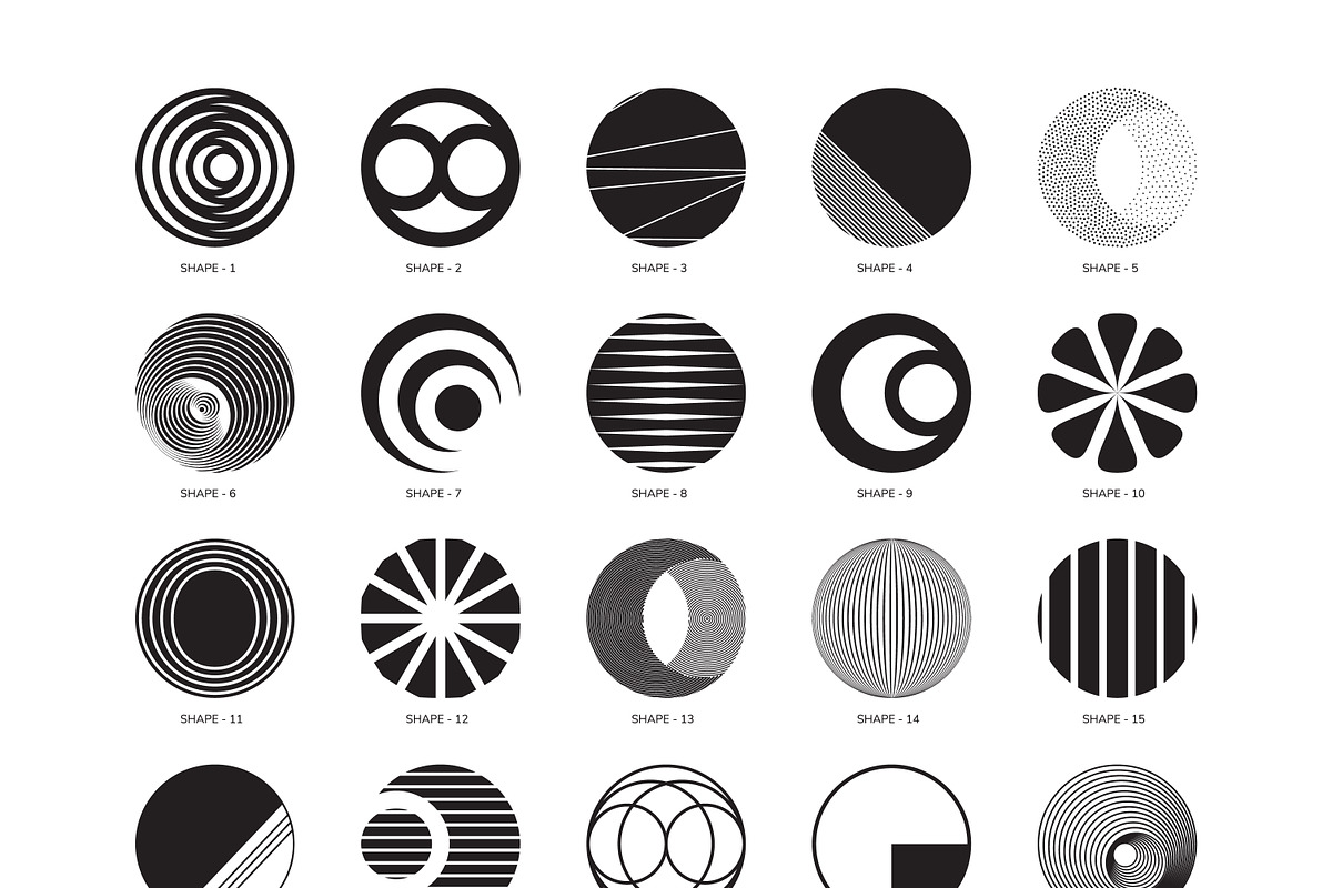 100 geometric shapes. Part 2, an Object Graphic by Vanzyst (Photo 9 of 9)