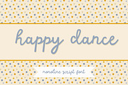 Happy Dance Monoline Script Font, a Script Font by Kellie Jayne Studio (Thumbnail 1 of 8)