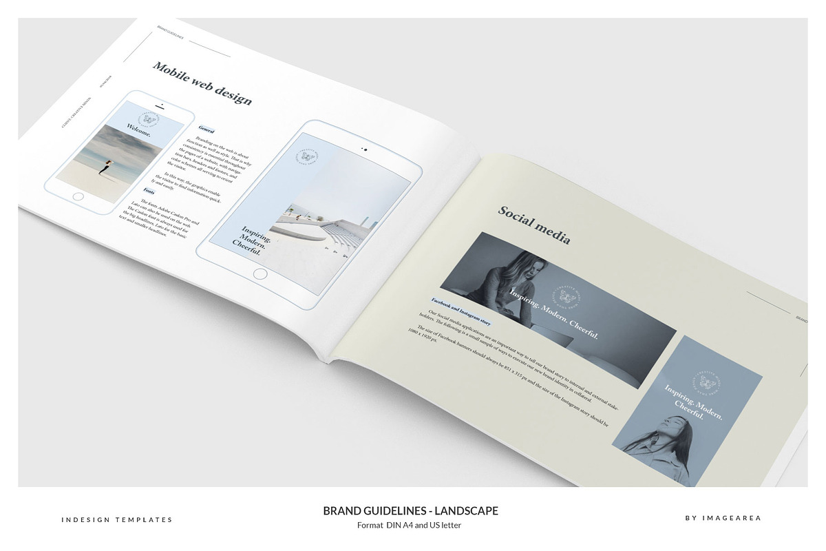 Brand Guidelines - Landscape, a Brochure Template by Imagination Area (Photo 11 of 13)