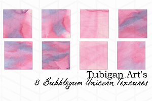 8 Yummy Bubblegum Digital Papers