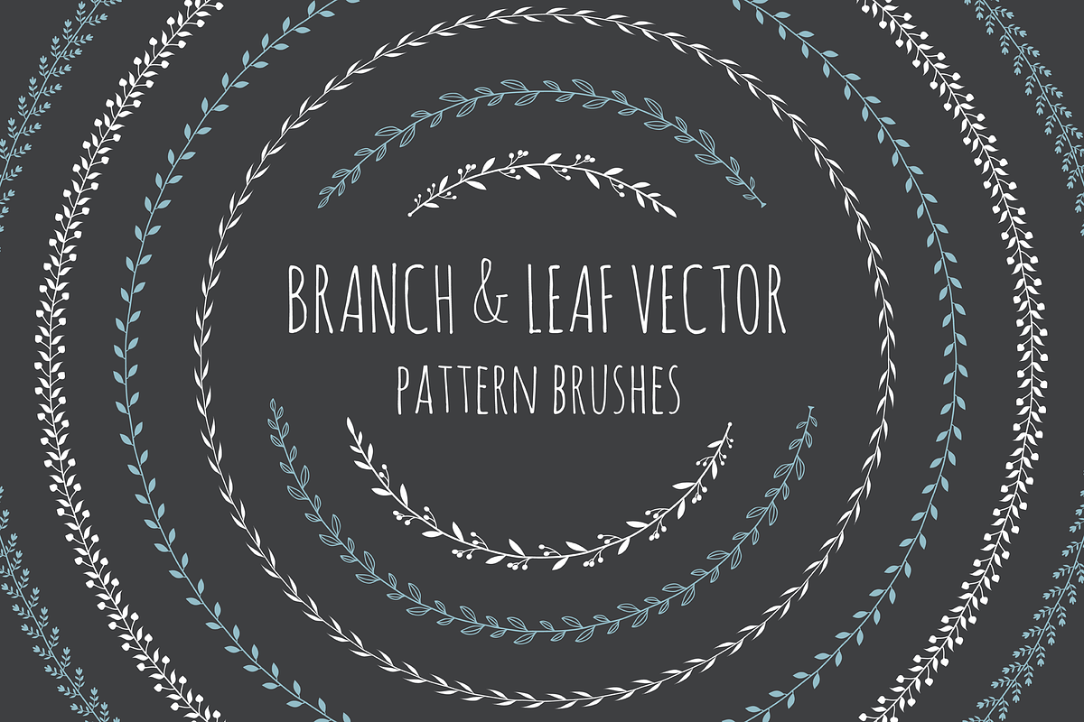 Branch&Leaf Illustartor Brushes, a Brush Add-On by ComelyPics Shop (Photo 1 of 6)