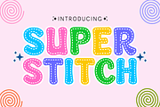 Super Stitch - Cartoon Font Types, a Font by KiddoGlyphs Studio (Thumbnail 1 of 3)