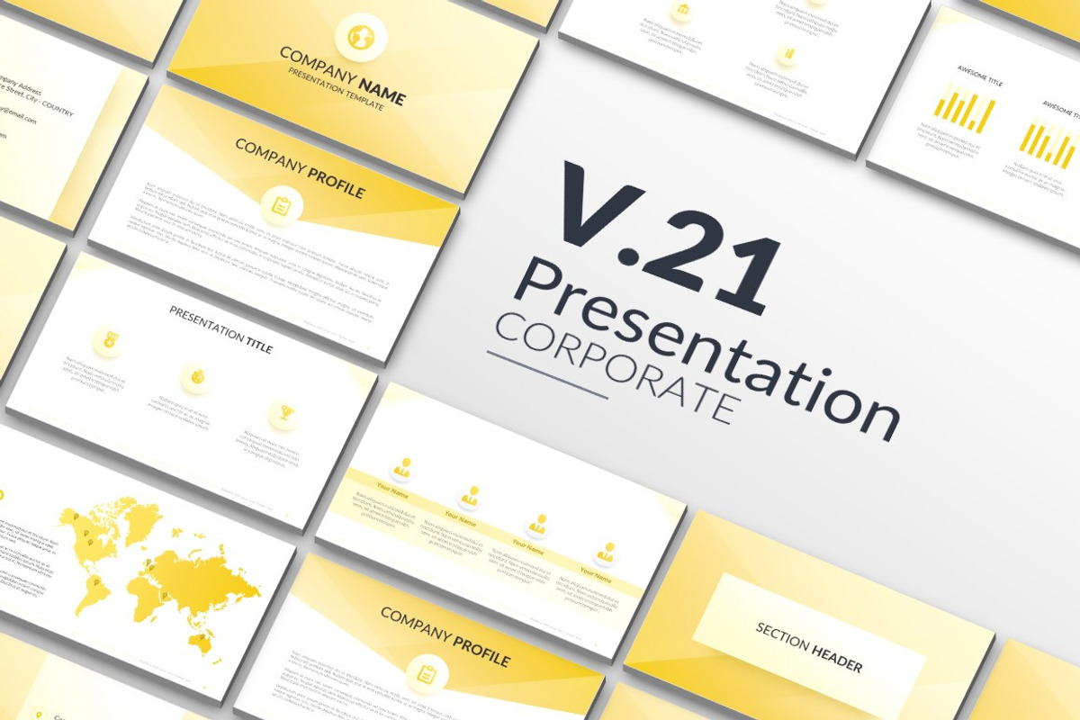 Presentation Corporate 21, a Presentation Template by SlideKingdom (Photo 1 of 3)