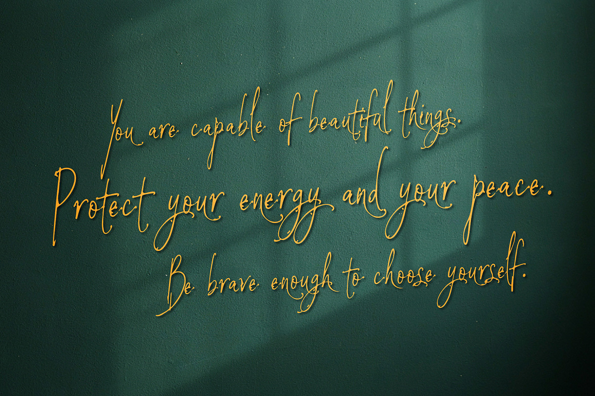 BandaMoons expressive signature font, a Script Font by HypeWorksCo (Photo 4 of 15)