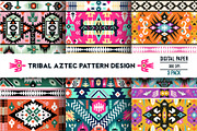 Geometric Boho Aztec Patterns, a Pattern Graphic by tomuato (Thumbnail 1 of 4)