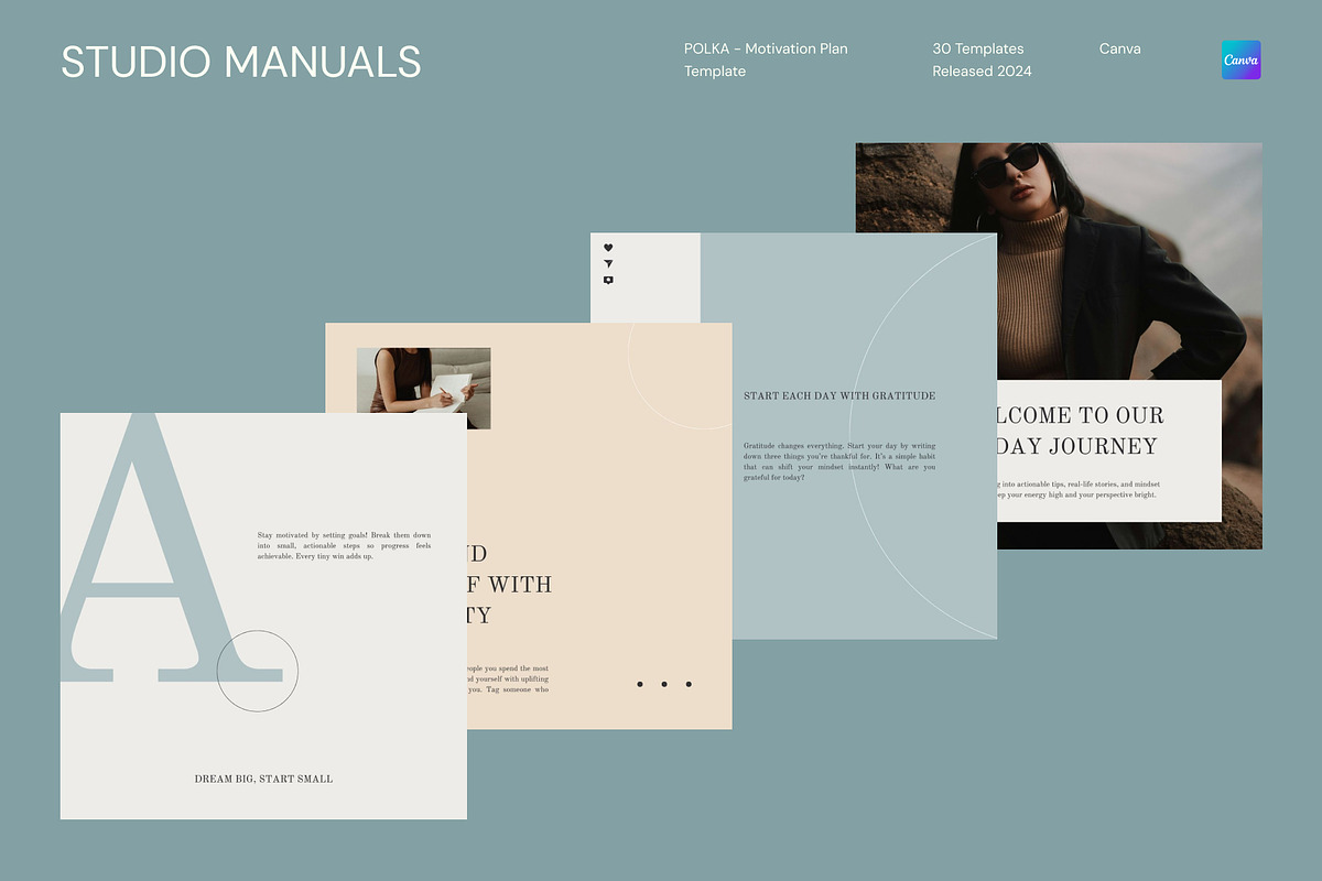 POLKA – Motivation Plan Template, a Social Media Template by Studio Manuals (Photo 7 of 8)