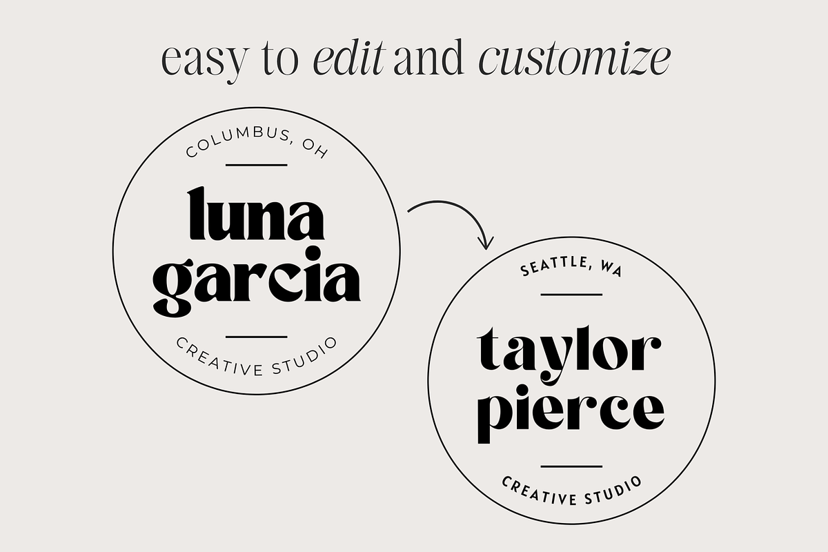DIY Creative Studio Logo Set, a Branding & Logo Template by thebrandcove (Photo 4 of 8)