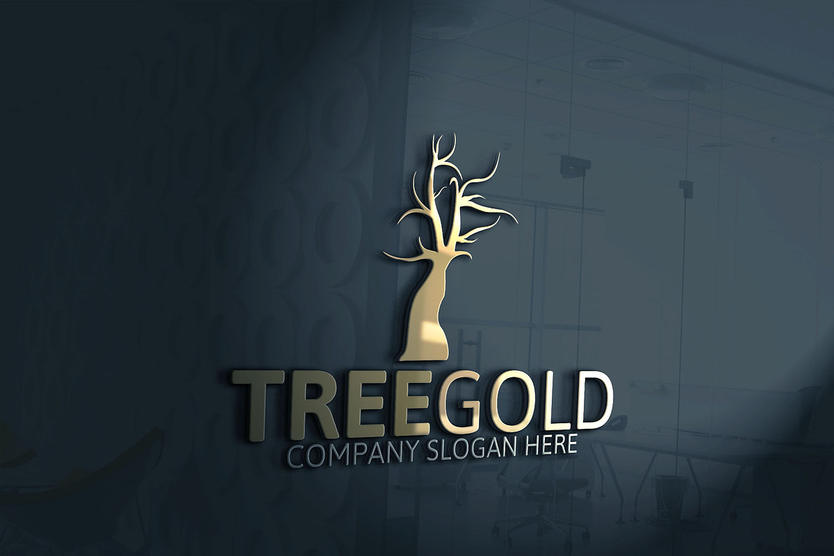Tree Gold Logo, a Branding & Logo Template by Josuf Media