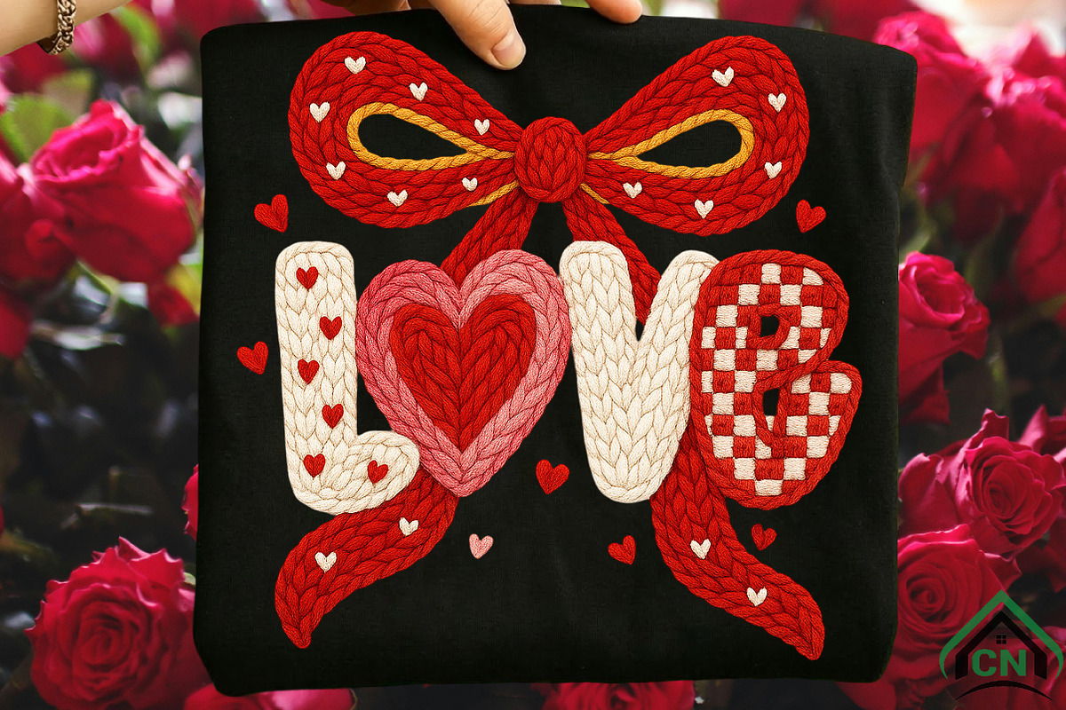 Yarn Crochet Coquette Valentine PNG, an Illustration by Craft Nest (Photo 1 of 6)
