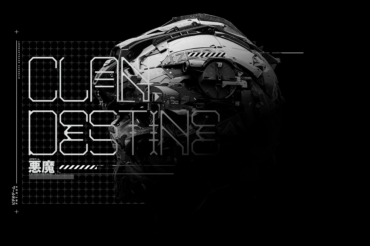 Clandestine, a Font by Hydro74 (Photo 1 of 4)