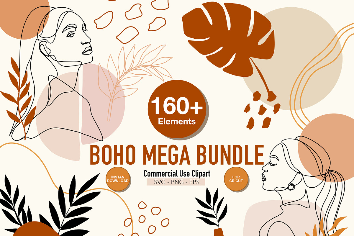 Boho Graphics Collection, a Decorative Illustration by Adora ARTS (Photo 1 of 11)