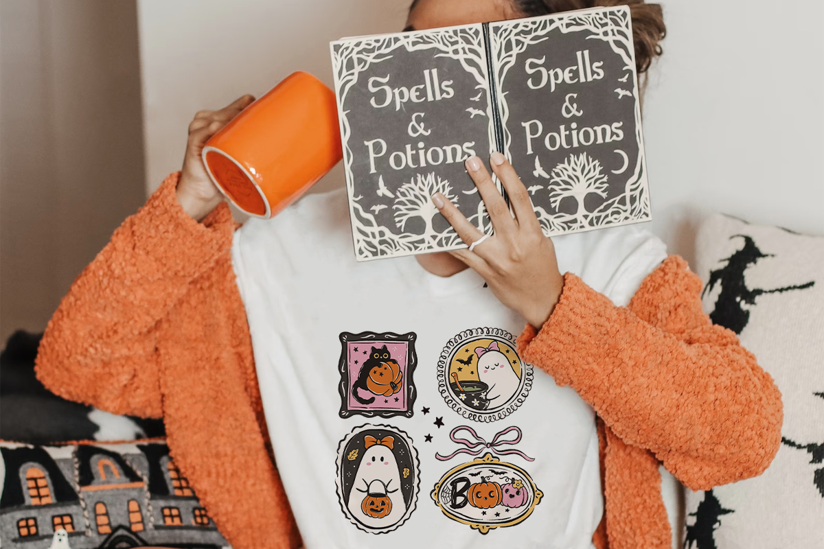 Cozy Halloween Frames PNG Clipart, a Seasonal Illustration by LemonDesign (Photo 5 of 6)