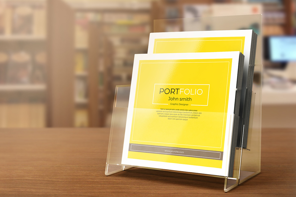 Square Portfolio Brochure, a Brochure Template by Template Shop (Photo 10 of 10)