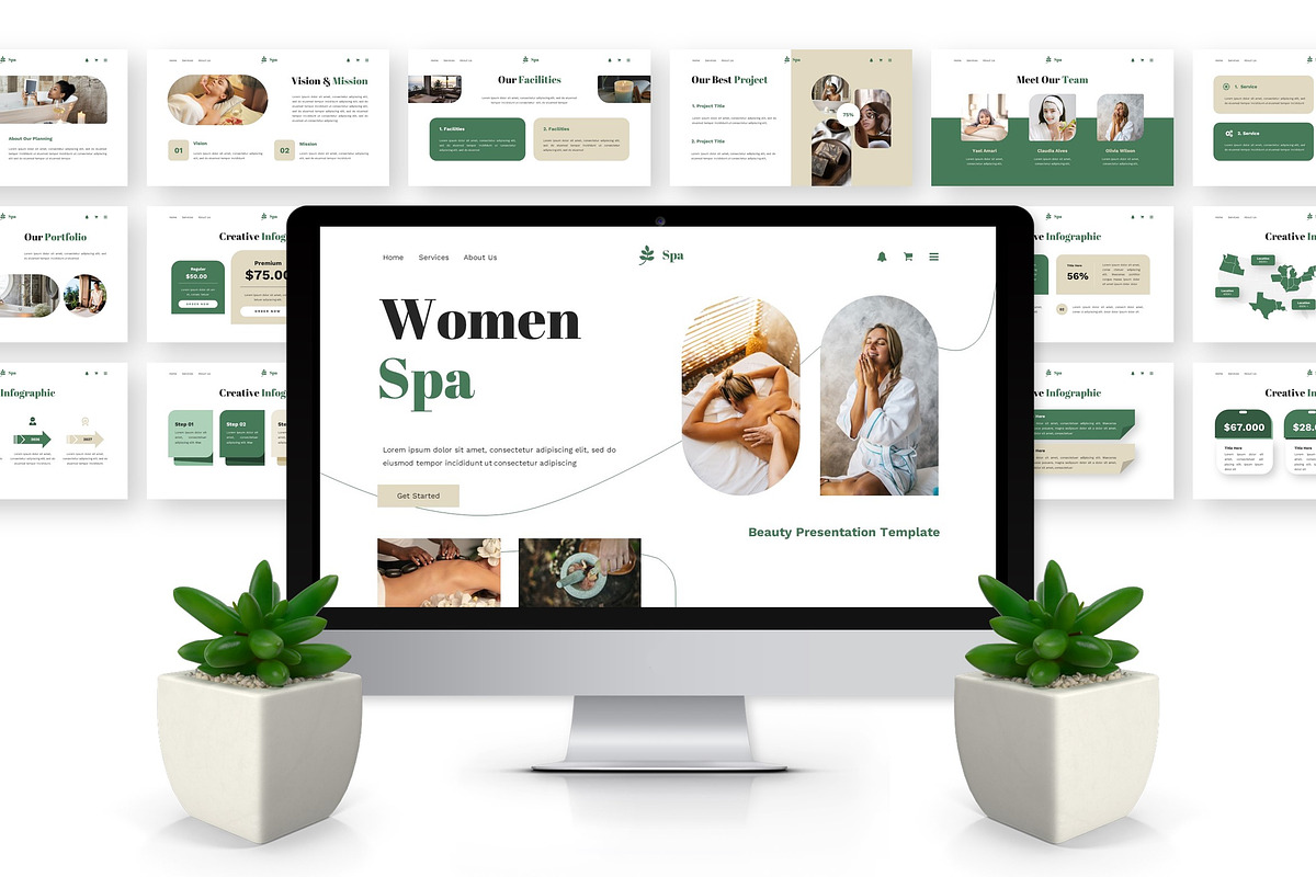 Women Spa - Beauty Powerpoint preview 2