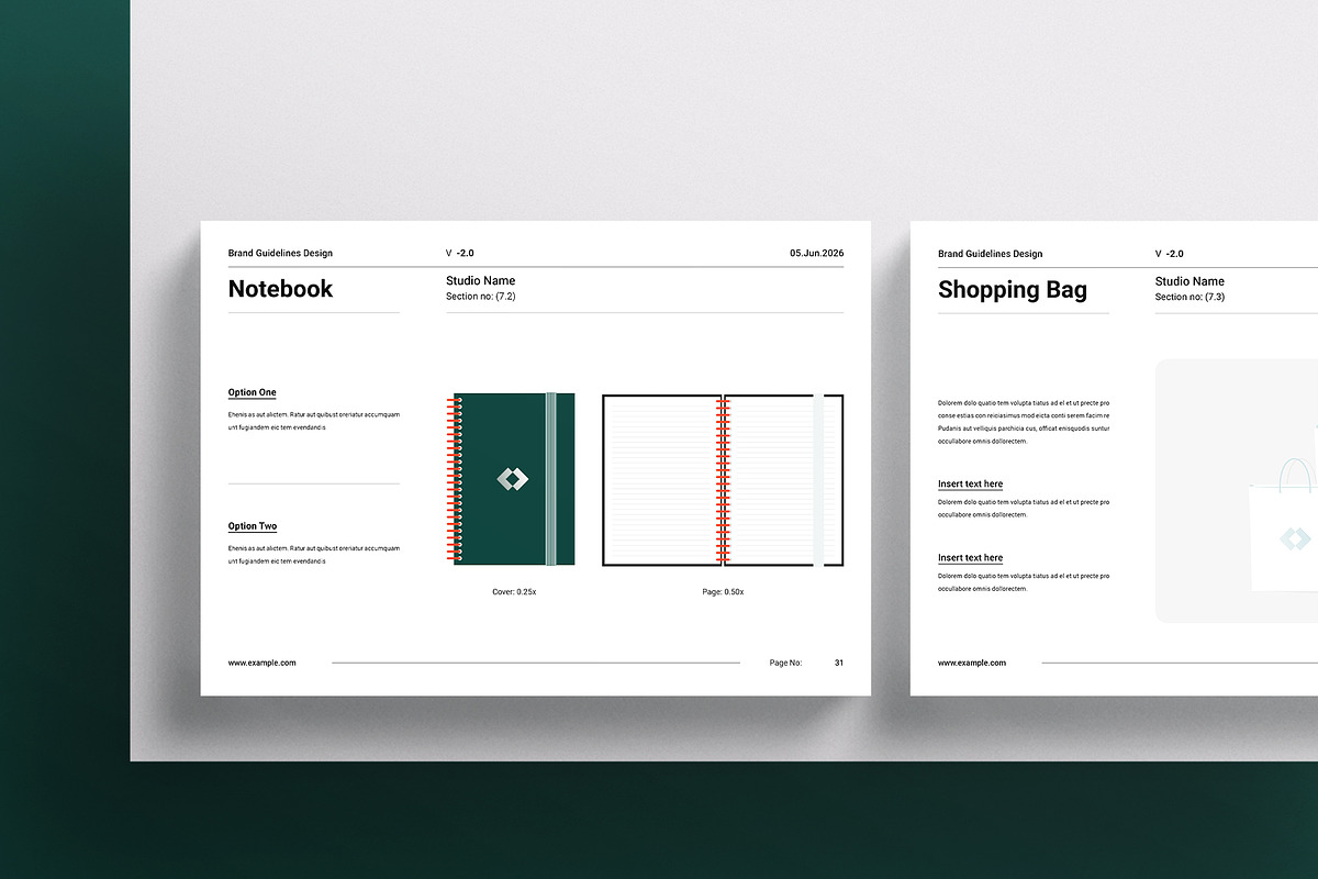 Brand Identity Guidelines Template, a Brochure Template by ArtisanaAura (Photo 12 of 14)