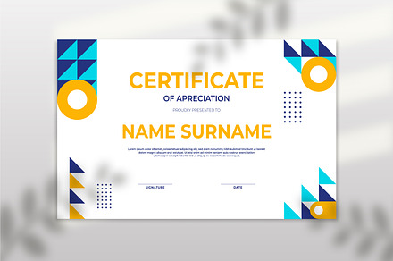 Certificate of Achievement template, a Poster Template by Vervenaaa3