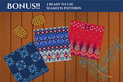 Christmas Knitted Big Elements Set, a Texture Illustration by Katyr (Thumbnail 6 of 6)