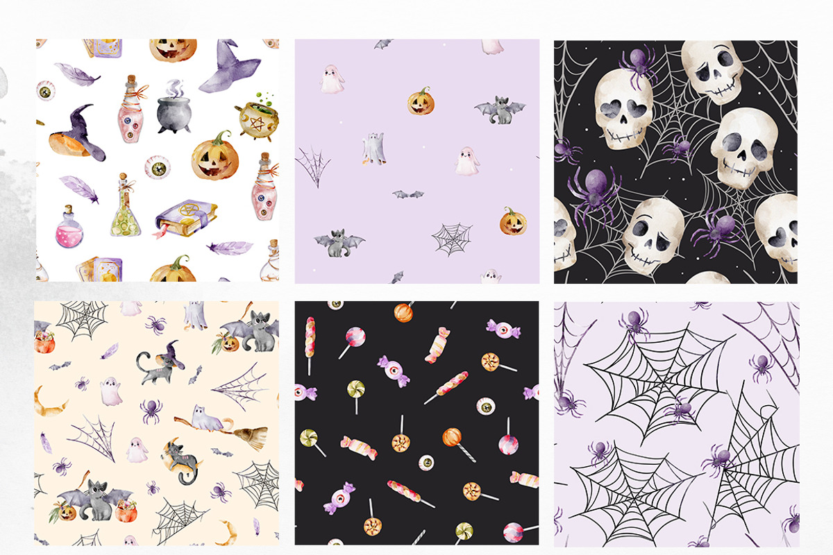 Magic Cat: Halloween PNG Clipart, an Object Graphic by Pattern + watercolor (Photo 6 of 13)