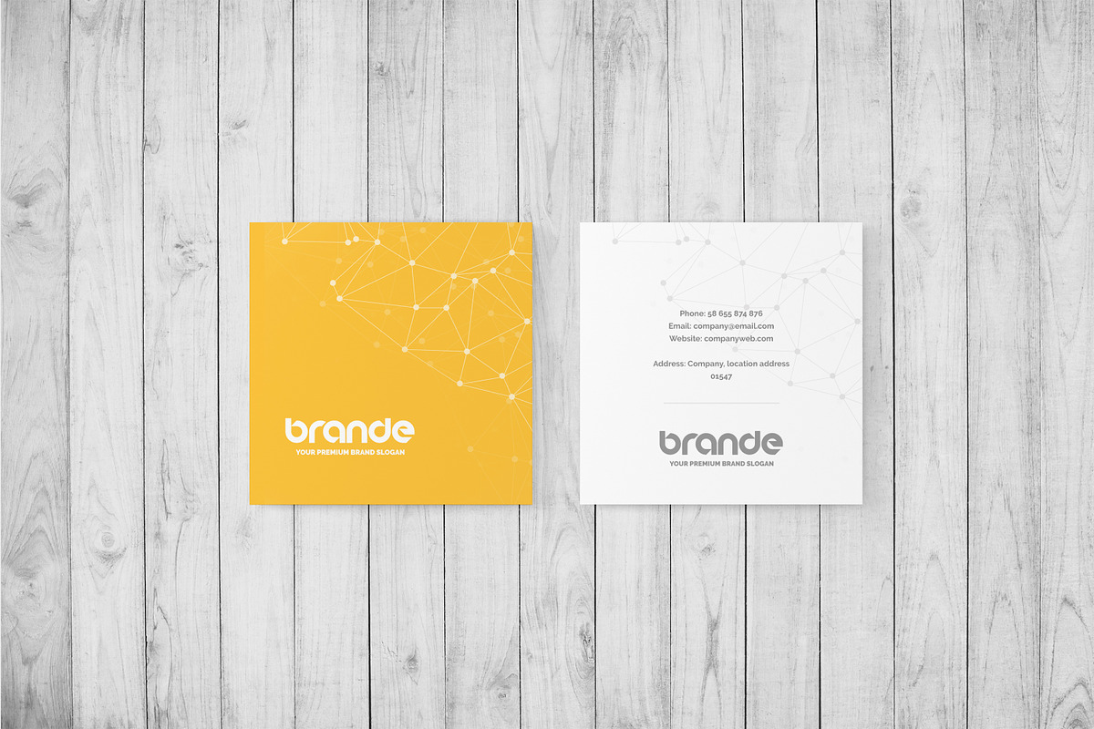 Square Business Card Mockup, a Mockup by Toasin Studio (Photo 2 of 8)