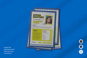 Sophia Creative Director Resume, a Resume Template by Izdihaar_Studio