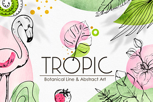 Tropical Line Abstract Art